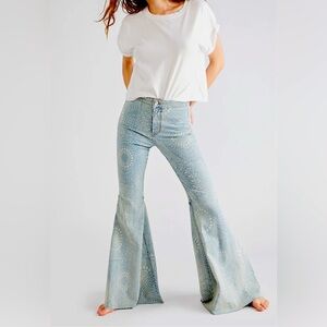 Free People Flare Jeans in Indigo